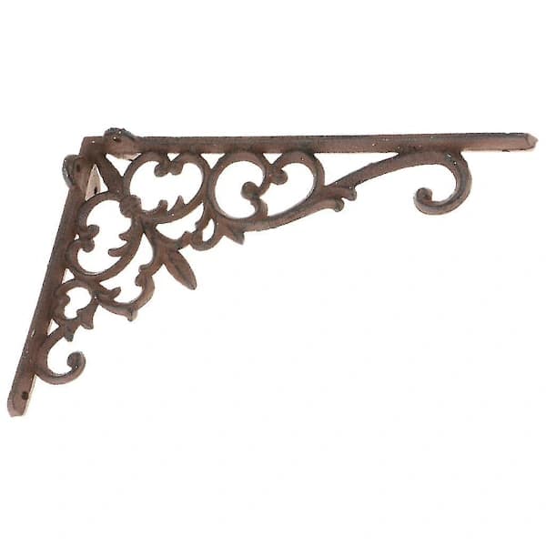 Antique Heavy Cast Iron Shelf Bracket Wall Mounted in Vintage Style