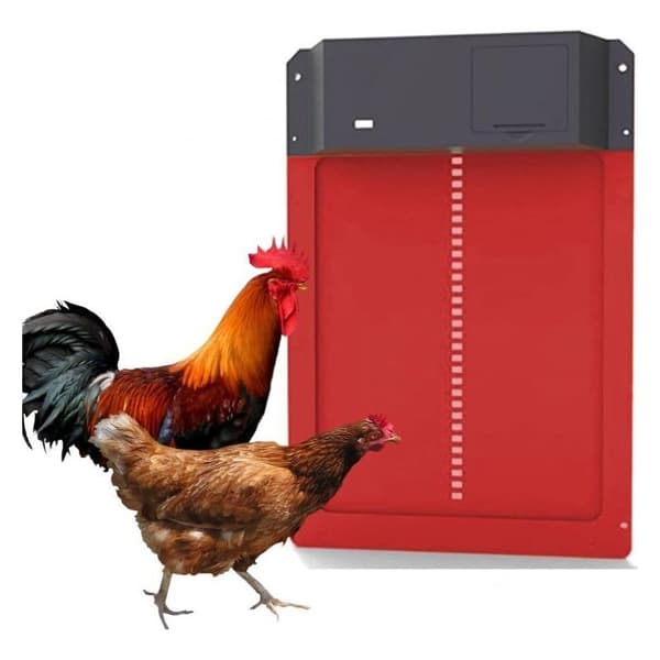 Automatic Chicken Coop Door, Chicken Door with Light Sensor, Waterproof Automatic Induction Battery-Powered Light Sensor, Safe Chicken Rearing