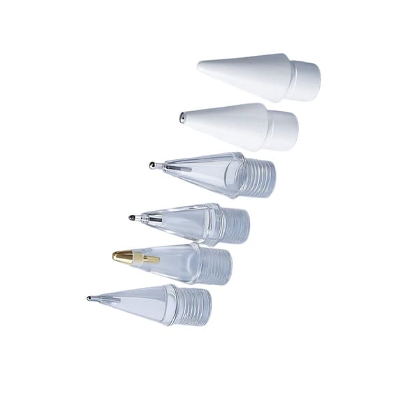 Pen tip set compatible with Apple Pencil, 6-piece set for sketching and note-taking – silent tips (2.0, 3.0, 3.5, bullet, 2B needle tube, 2B) with storage box 20