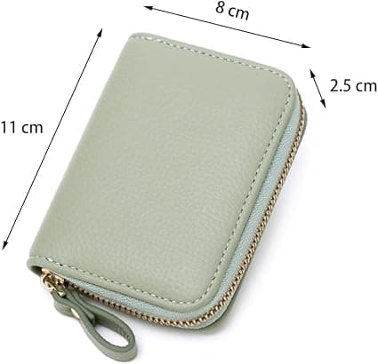 Card Holder, RFID Blocking Leather Card Holder, with Space for Cash and ID