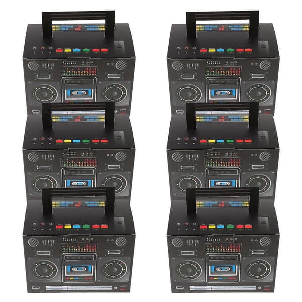 6 Pieces Tabletop Retro Radio Decorations Candy Boxes Candy Boxes Candy Wrapper Boxes