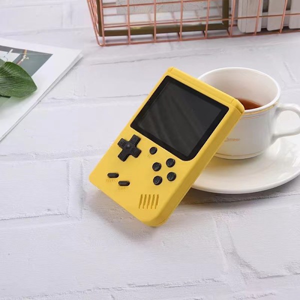 Retro Handhållen Spelkonsol med 400 Klassiska FC-spel - 3.0 Tums Skärm Bärbar Videospelskonsol Gul Yellow Yellow 500 in 1