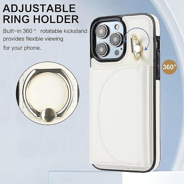 Mobilskal med ring och kortfack för iPhone 13 Pro