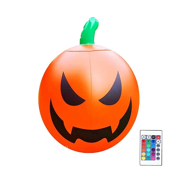 Halloween Oppblåsbar Gresskar Øyeeple 23 Tommer Diameter Innendørs Utendørs Dekorasjon Gresskar