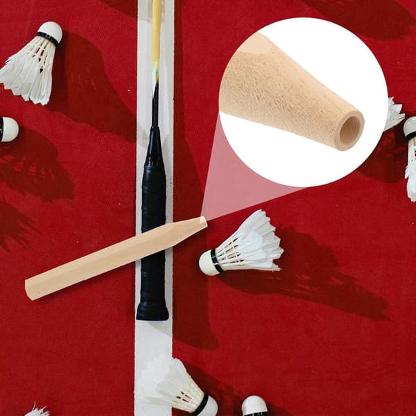 Replacement Wooden Handle for Badminton Racket, Grip Repair Kit
