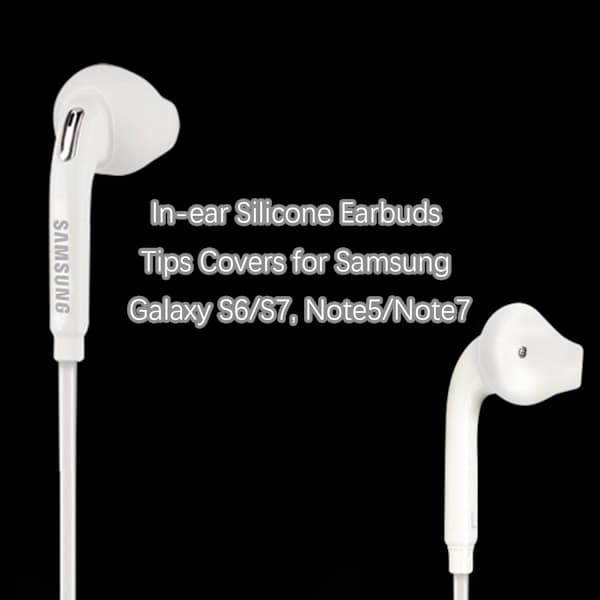 In-ear silikone ørepropper til Samsung Galaxy S6/S7, Note5/Note7 Hvid Hvid