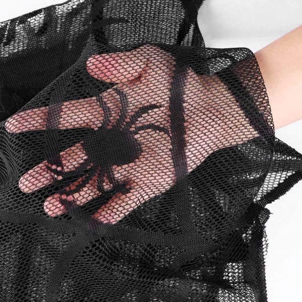 Halloween Sæt Spøgelsesfestival Spids Spindelvæv Sort Spids Rund Spi