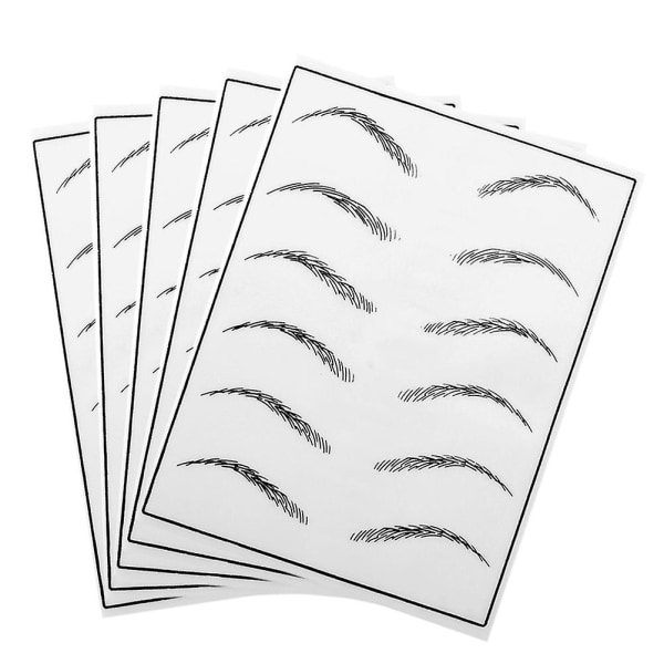 5 Sheets Eyebrow Practice Skin Supplies Eyebrow Training Skin Eyebrow Practice Skin Eye Brow Practice SkinWhite