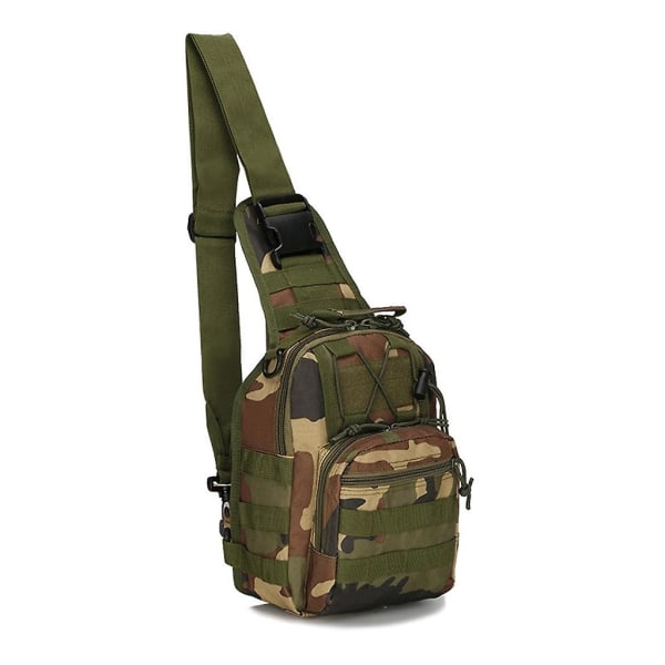 Mænd Tactical-rygsæk Udendørs Brystpakke Skulder Sling Bag Praktisk SportstaskeCamouflage