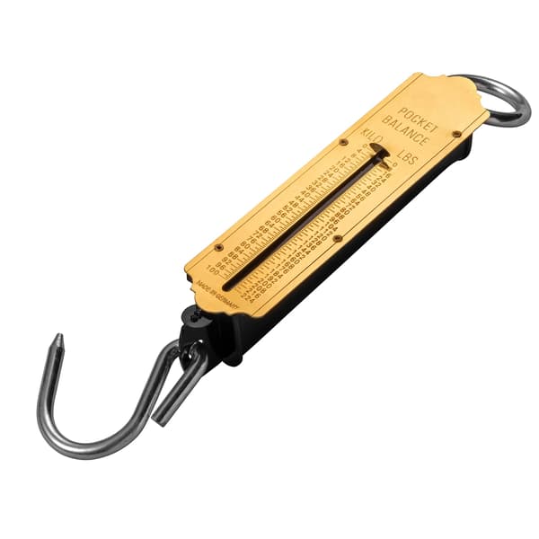 100 kg Luggage Scale - Mechanical Spring Balance for Construction, Suitcase Scale - Kilo & Lbs Measurement Hanging Portable Scale