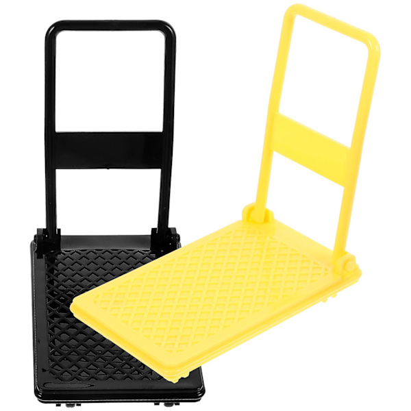 2 st Mini Plattformvagnsmodell Dekorativ Liten Plattformvagnsmodell Miniatyr Dekoration Blandade