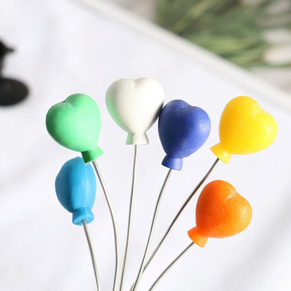 30 stk Mini Fargede Ballonger Mikro Landskap Skyte Rekvisitter Mini Hus Ornamenter Tilfeldig Farge Stil 11.6