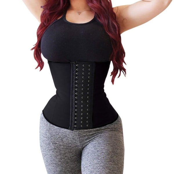 Waist Trainer Korsetti - Musta Musta M