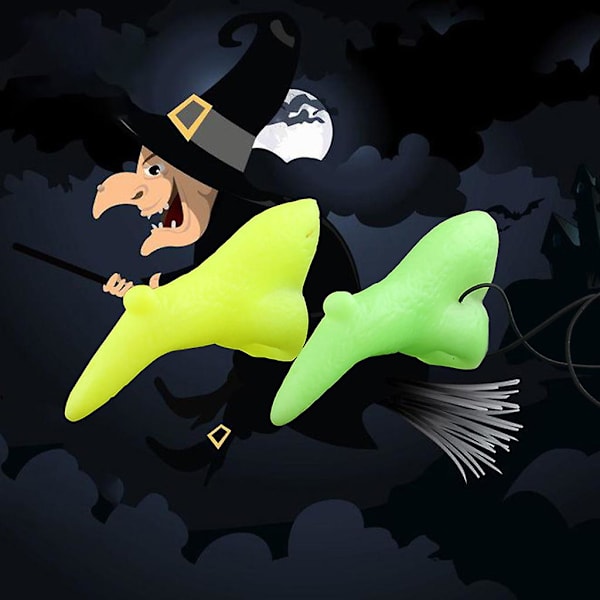 Halloween Häxa Näsa Maskerad Karneval Fest Falsk Näsa Cosplay Rekvisita Grön