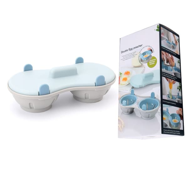 Egg Cooker for Microwave, Egg Steamer with Measuring Cup Dishwasher Safe, Egg Cooker Poached Eggs Steamer Kitchen Utensil