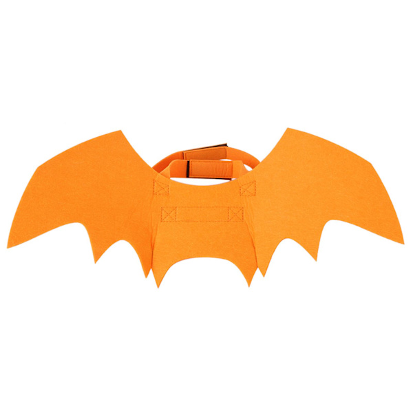 Koiran lepakkoasu Halloweeniin - Koiran ja kissan lepakkoasu 3 kokoa - Oranssinen