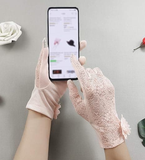 Sommerhandsker til kvinder med touchskærm, solbeskyttelse og UV-beskyttelse