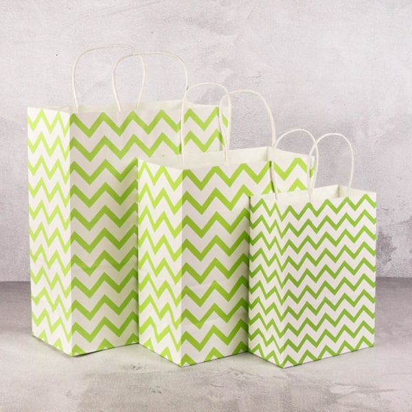 Presentpåsar med tryck, handtag, presentpapper, blandade färger