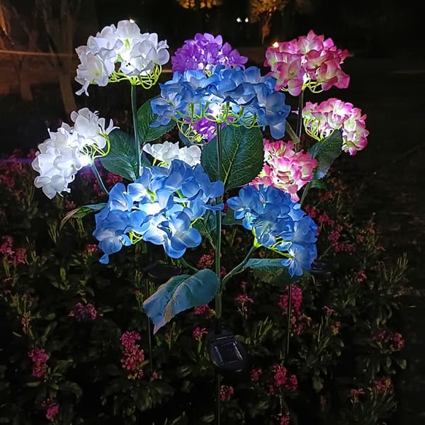 Solcellelampe til have, terrasse (Rosa)