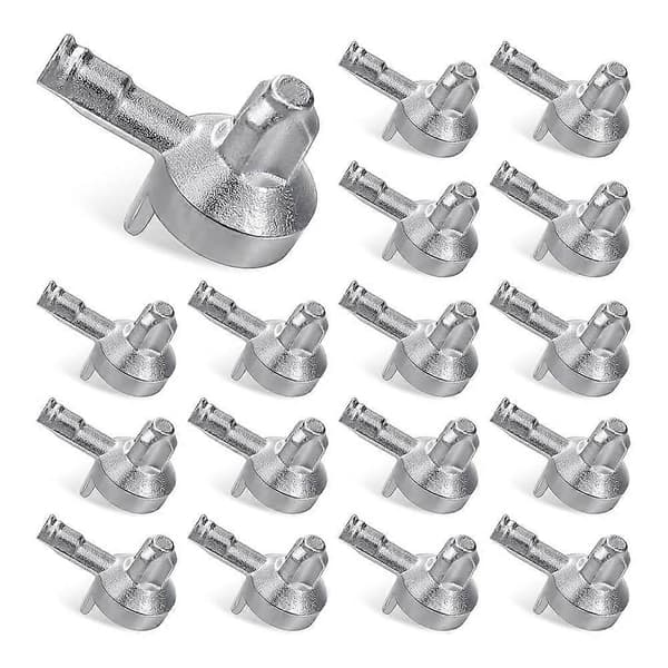 100 stk hylleplugger Hylleplugger Erstatningshylleplugger 3 mm Hylleplugger Bokhylleplugger for Compa Sølv Silver