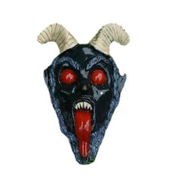 Halloween-kauhu Zombi Joulupukki -patsas Verinen Piparkakku Hartsihahmo DIY-koriste Joulupukin pää