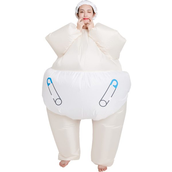 Stor Baby Uppblåsbar Kostym Kroppsdräkt Rolig Cosplay Kostym Uppblåsbar Kläder Festdräkt Uppblåsbar Party Leksak