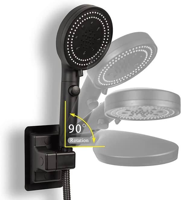 Borefri brusehovedholder, universal brusehovedholder, 360° justerbar