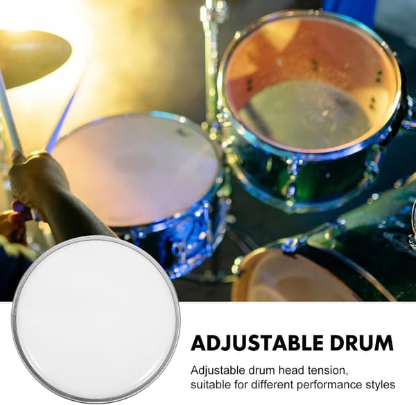 Drum Practice Pads Double Layer Drum Skin Lightweight Durable Polyester Film