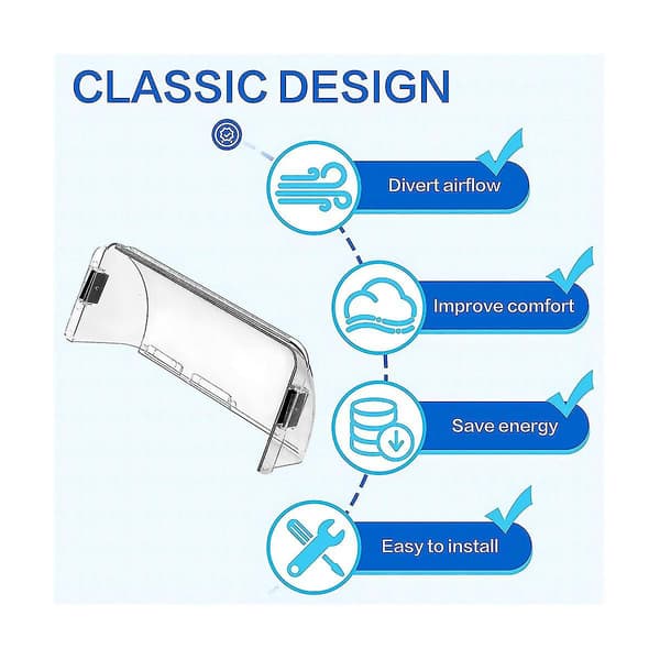 Adjustable Magnetic Air Deflector Easy Adjustment Between 20-35 cm For Floor Registers, Vents, Sidewall Floor Vent Deflector-2