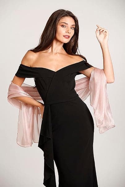 Elegant Stola Sjal til Bryllupper Brudepiger Gallafester (kameo)-FM-