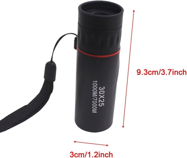 1-pack 30x25 Monokulärt teleskop för dagbruk vid camping, vandring, vildmark
