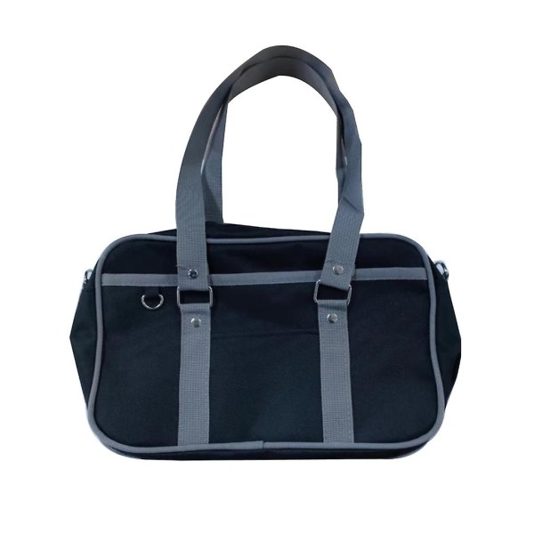 High School College Jk Uniform Bag Unisex skuldervesker Messenger Bag Handbag Black