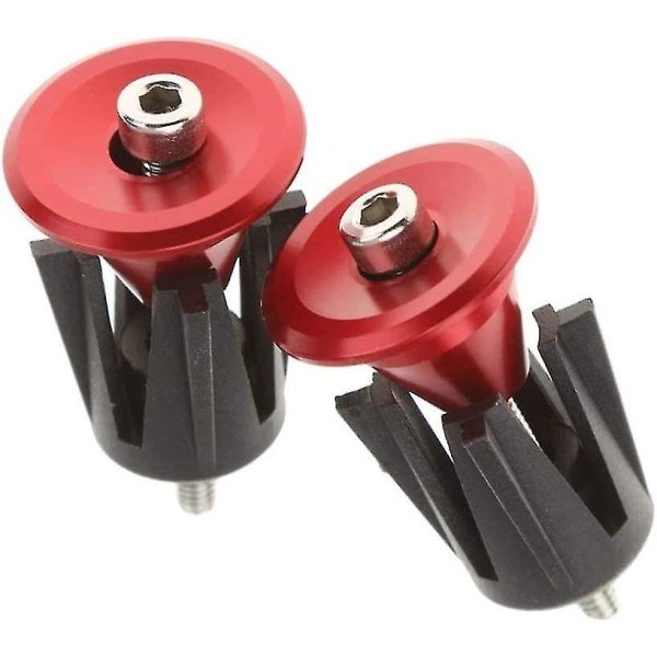 Bicycle Handlebar Plugs For Most Bicycles, Mountain Bikes, Road Bikes, Mountain Bikes, (red) (2pcs)