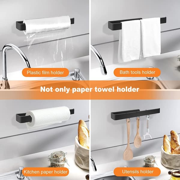 Paper Towel Holder, Kitchen Paper Roll Holder, Under Cabinet Kitc