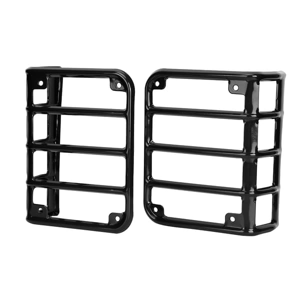 Jeep Wrangler JK 2007 2017 Tail Light Cover Black