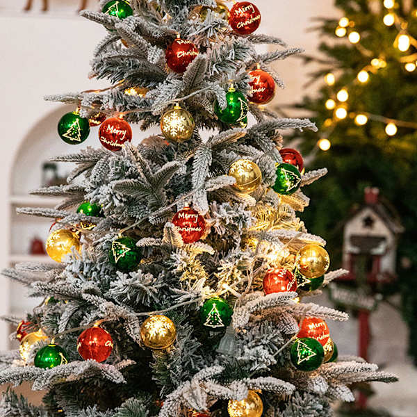 Julekugle Lysstreng 20 Fod 40 LED Eventyrlys Batteridrevet Vandafvisende Blinkende Julelys Bryllup Chr