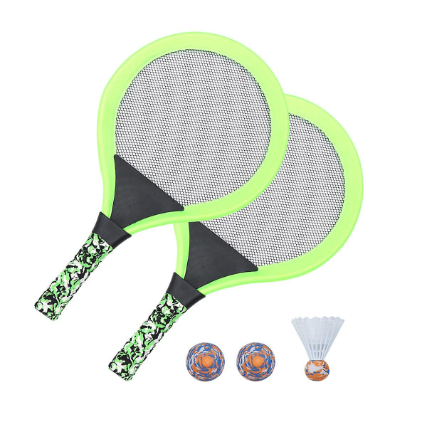 1 set lasten tennismaila set palloilla sisällä ja ulkona Lasten urheilulelut Green 50X28.5 cm