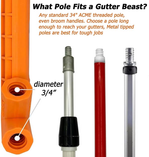 Gutter Cleaning from the Ground Plus Roof Cleaning and Gutter Guard Cleaning from the Ground