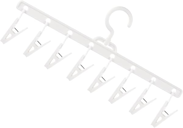 8 Clips Windproof Clips Multifunctional Hanger Sock Holder PP Material Well-Sewn Foldable Design