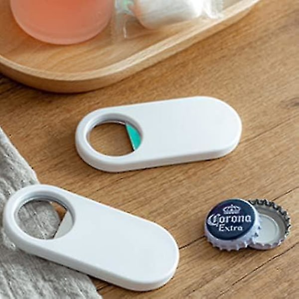 Flasköppnare Kylskåpsmagnet Hem Kök Bar Verktyg Vit 1-pack