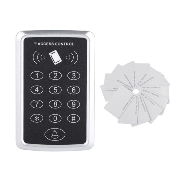 Dörrlås, Vattentät Metalltangentbordsläsare Access Control Kit Lösenordskortsläsare Vattentät Smart T C