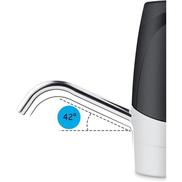 Vanndispenser med pumpe, bærbar vannpumpe, USB-lading, automatisk elektrisk vanndispenserpumpe, vannpumpe med automatisk bryter, drikkevannsdispenser