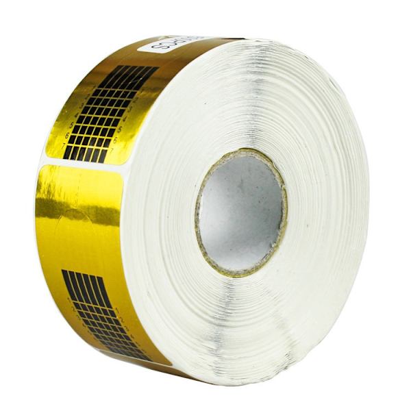 500 stk. Negleformer til Neglespidser, Negleformer Rulle til Salon Negleformer Stickers med Numre Markeret til Neglekunst DIY