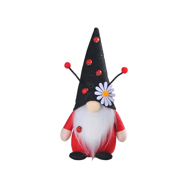 ALadybug Gnome Halloween Skandinavian ruotsalainen Tomtes Gnome Garden StatueA