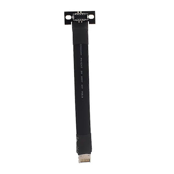USB 3.2 20-Pin GEN2 Type E Han til Type-E Hun Adapter Frontpanel Udvidelse Fladt Ribbon Kabel