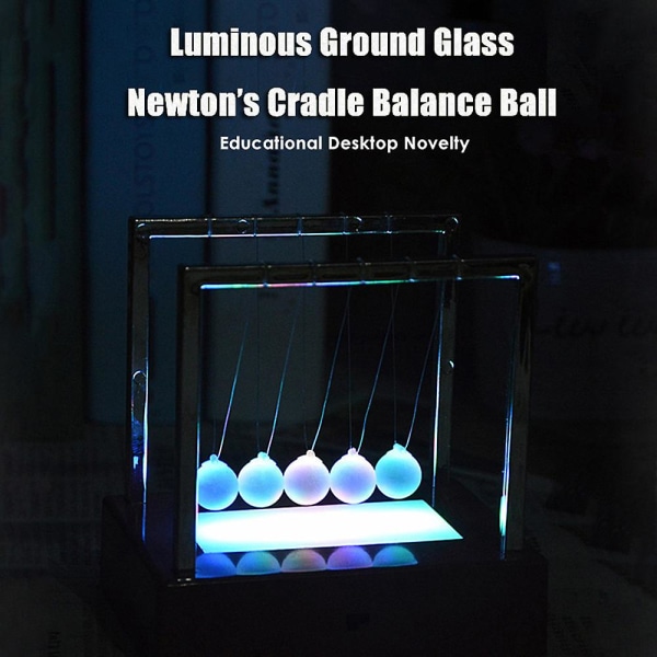 Luminous Newton Cradle Balance Ballsink Svamphållare Måltidsförberedande behållare Köksprylar Krukor och A