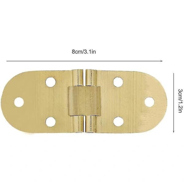 2 Pcs Hinges for Cabinets, Folding Table Hinge, Folding Hinge with Screws 80 x 30 mm Hy