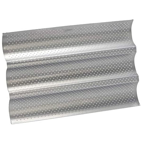 Baguetteform med non-stick-belægning, baguetteplade til 3 baguetter