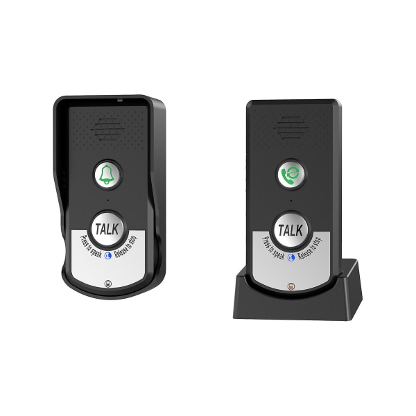 Stemmeintercom Dørklokke Trådløs Dørklokke 1-8 Etasjer Toveis Intercom Ultralang Standby Trådløs Di