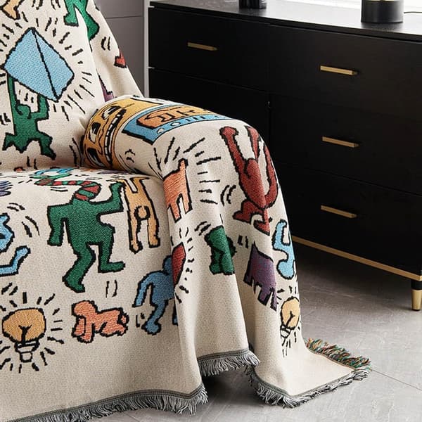 Sofatrekk Sofapledd Universelt Sofatrekk Sofatrekk Sklisikkert Seksjonssofatrekk Boho Sofatrekk 180x130cm-6x4.2ft